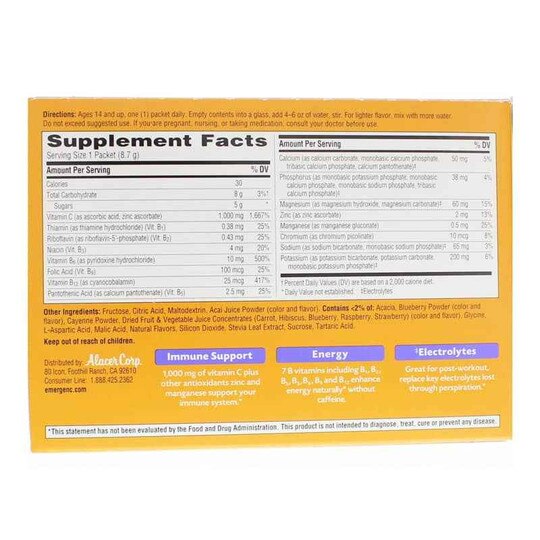 Emergen-C 1000 Mg Vitamin C Drink Mix, ALC